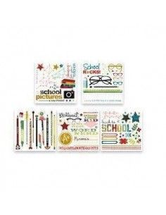 CALCOMANIA TRANSFERIBLE PARA SCRAPBOOKING BLOC 5 HOJAS SURTIDAS