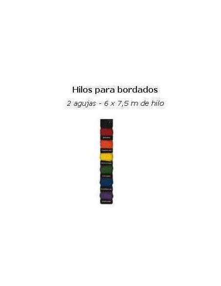 HILOS PARA PAPEL DE SCRAP KIT DE 6 COLORES Y DOS AGUJAS