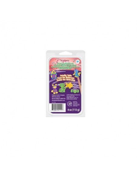GOMAS DE BORRAR DE ARCILLA SCULPEY SET DE 4 ARCILLAS