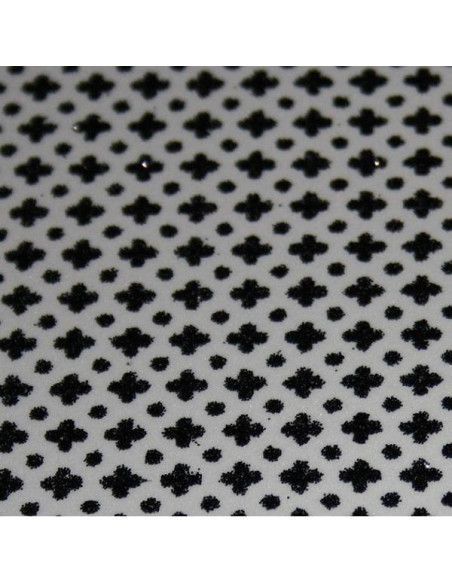 LAMINA DE GOMA EVA ESTAMPADA CON PURPURINA 40X60 BLANCA Y NEGRA