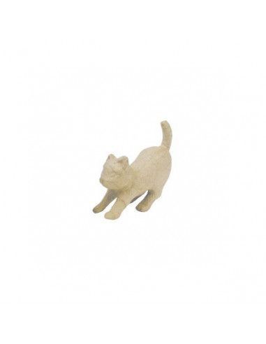 Gato al acecho de cartón mediano Dayka para decorar y forrar