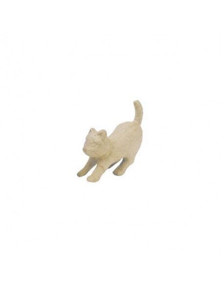 Gato al acecho de cartón mediano Dayka para decorar y forrar