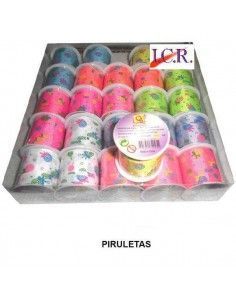CINTA SCRAPBOOKING DECORARADA CON FORMA DE PIRULETAS 2,5 X 250 CM