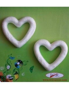 CORAZONES HUECOS DE POLIESPAN DE 100 MM EN BOLSAS DE 2 UND