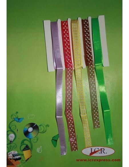 CINTAS DE TELAS DECORATIVAS DE 3CM DE ANCHO Y 1 MT DE LARGO CON 5 MOTIVOS DIFERENTES