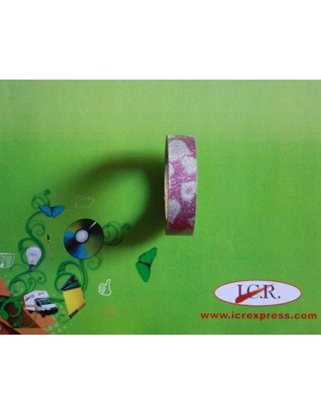 CINTA ADHESIVA CON BRILLO 15MM X5M