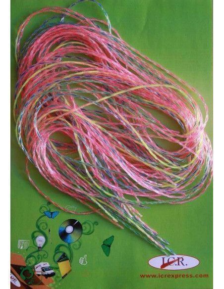 CADENA DE PLASTICO DE 80CM COLORES NEON EN BOLSAS DE 30 UND