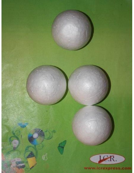 BOLAS DE POLIESPAN DE 60MM EN BOLSAS DE 4 UND