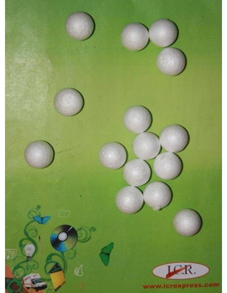 BOLAS DE POLIESPAN DE 25 MM EN BOLSAS DE 15 UND