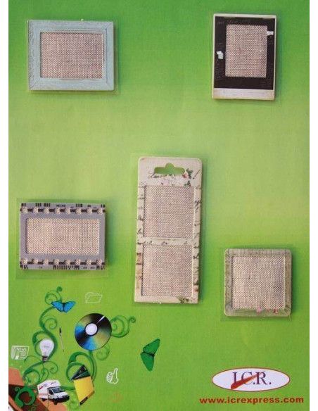 PEGATINAS CON RELIEVE CON FORMA DE MARCO 5 PIEZAS