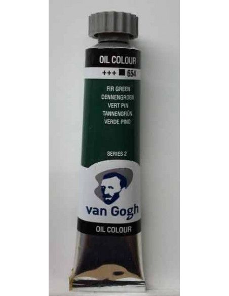 Óleo Van Gogh  verde pino