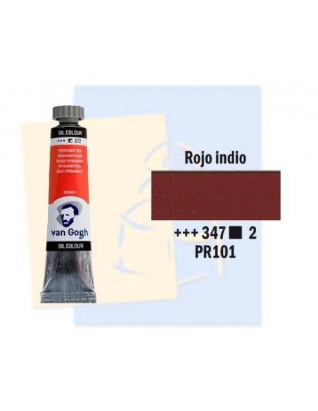 Óleo Van Gogh  rojo indio