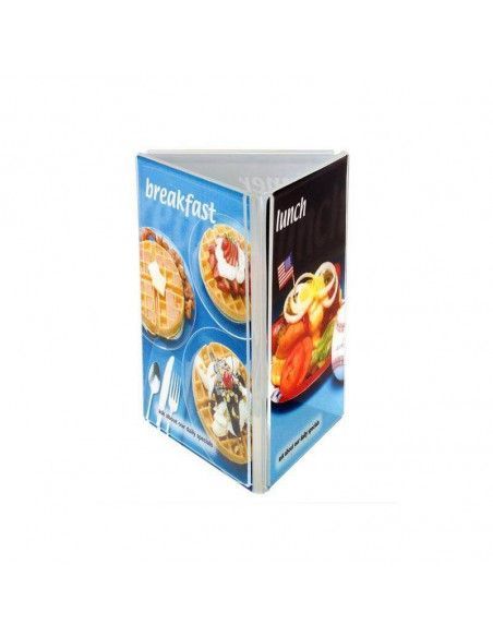 Portafolletos sobremesa piramidal 3 caras Faibo