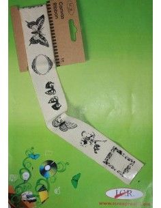 CINTA DE LONA DECORADA 90 CM.