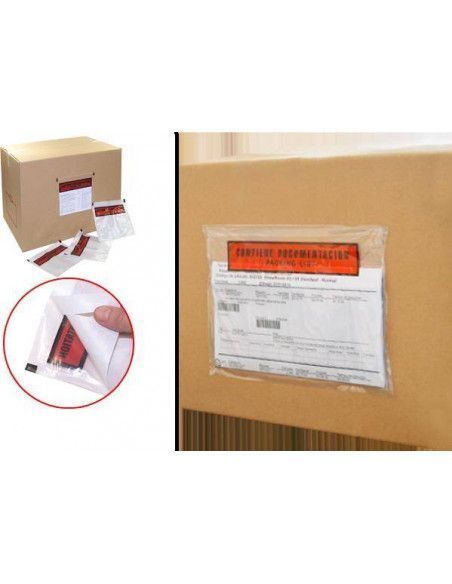 PACKING LIST 250 BOLSAS PARA DOCUMENTOS 240 X 180MM