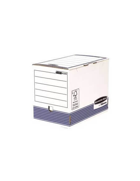 Caja archivo A4 200 mm azul Fellowes con FastFold