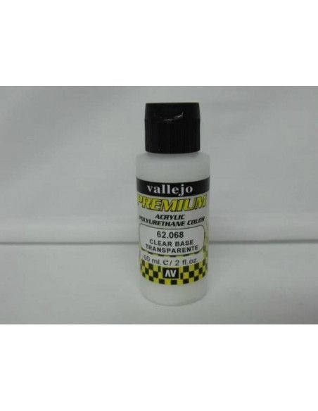 Base transparente para aerógrafo Vallejo Premium Airbrush 60 ml
