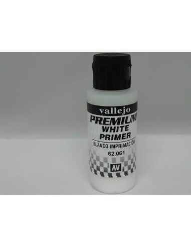 Imprimación blanca Vallejo Premium Airbrush 60 ml para aerógrafo