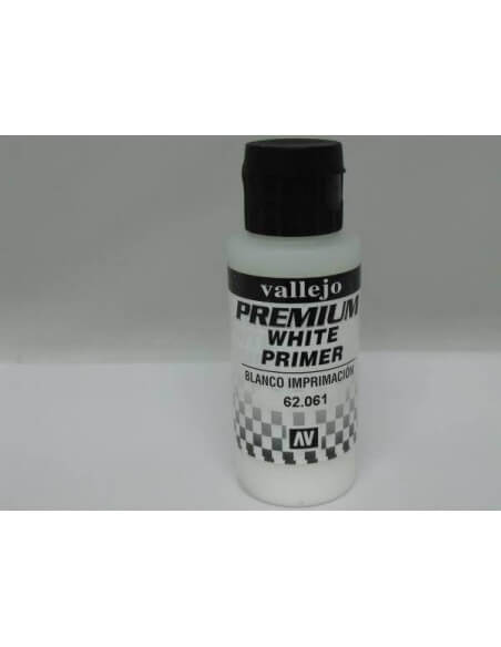 Imprimación blanca Vallejo Premium Airbrush 60 ml para aerógrafo