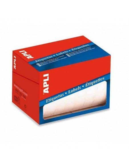 Etiquetas autoadhesivas Apli 25x40mm rollo de 1600 unidades
