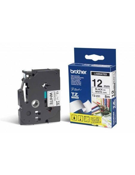 BROTHER CINTA TZE-231 B/N 12MM