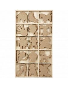 FIGURAS DE MADERA PARA DECORAR 12 CM