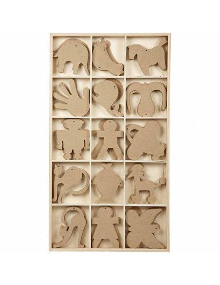 FIGURAS DE MADERA PARA DECORAR 12 CM
