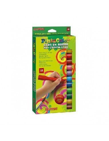 Estuche de 12 ceras en barra PintaColor