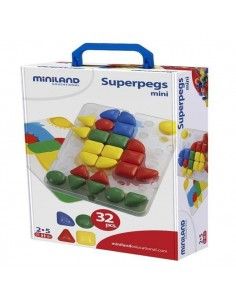 Juego de pinchos superpegs mini de 32 piezas