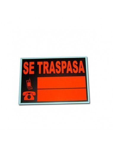 CARTEL DE  SE TRASPASA 35X50