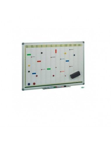 pizarra de planificación anual metálica 60x90 cm