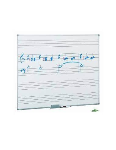 Pizarra estratificada blanca con 5 pentagramas 122x150 cm