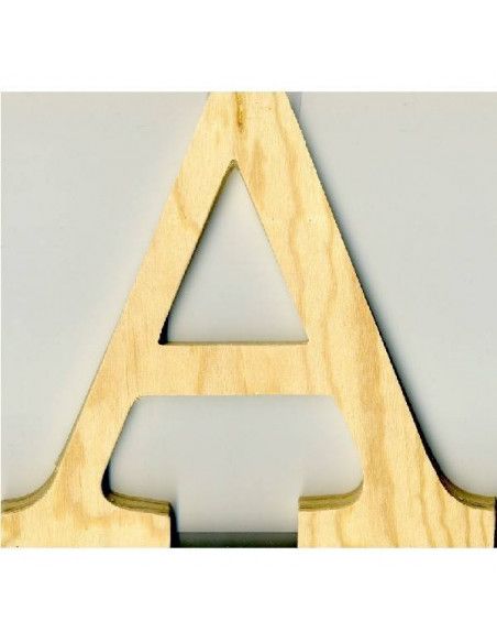 ALFABETO DE MADERA LETRA A