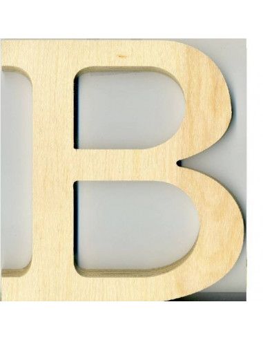 ALFABETO DE MADERA LETRA B