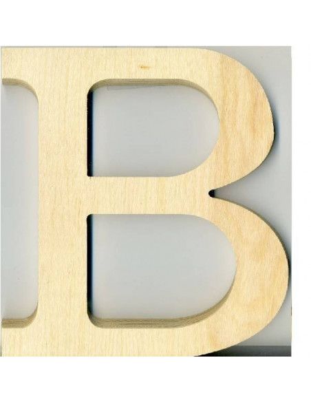 ALFABETO DE MADERA LETRA B
