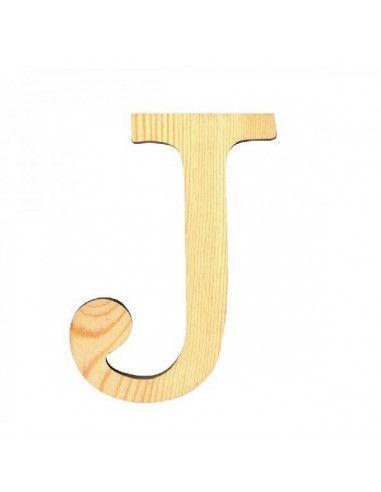ALFABETO DE MADERA LETRA J
