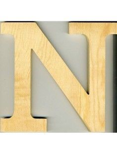 ALFABETO DE MADERA LETRA N