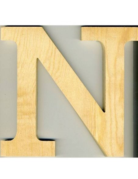 ALFABETO DE MADERA LETRA N
