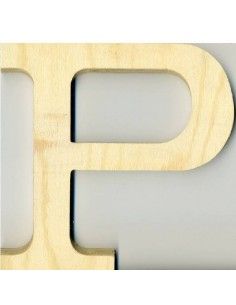 ALFABETO DE MADERA LETRA P