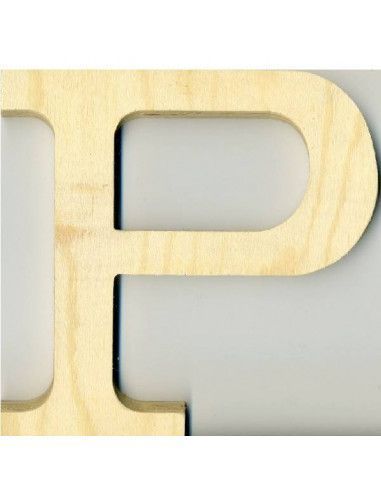 ALFABETO DE MADERA LETRA P