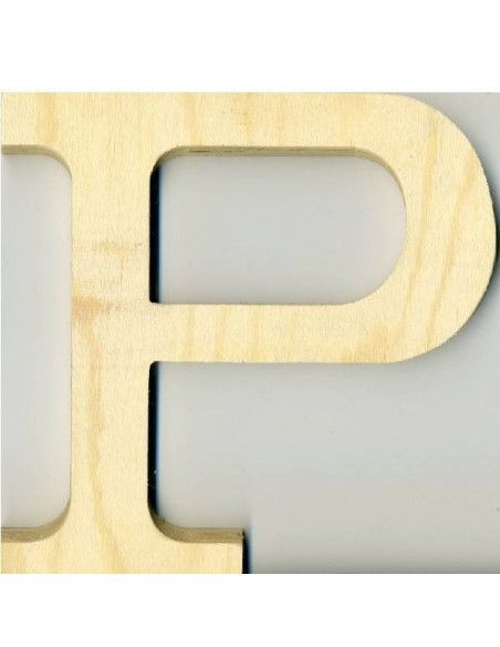 ALFABETO DE MADERA LETRA P
