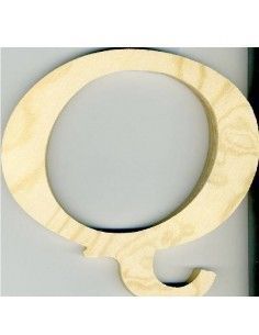 ALFABETO DE MADERA LETRA Q