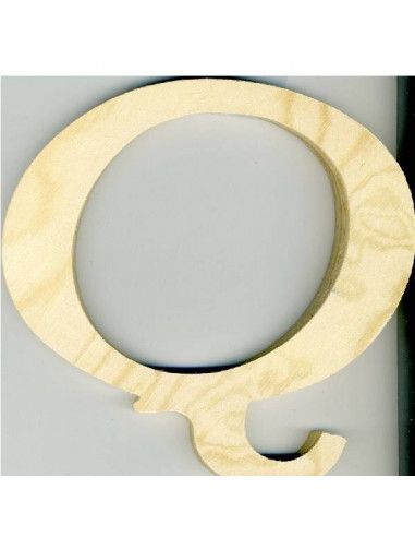 ALFABETO DE MADERA LETRA Q