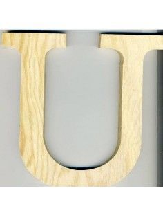 ALFABETO DE MADERA LETRA U
