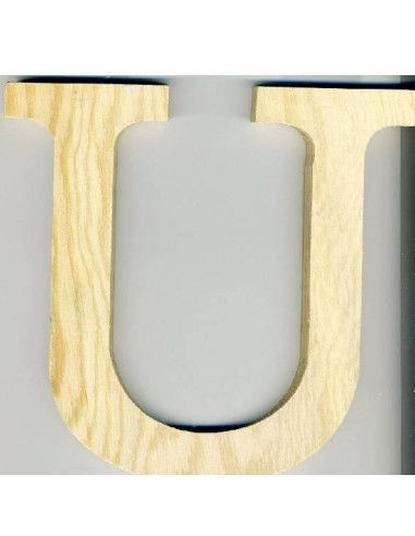 ALFABETO DE MADERA LETRA U