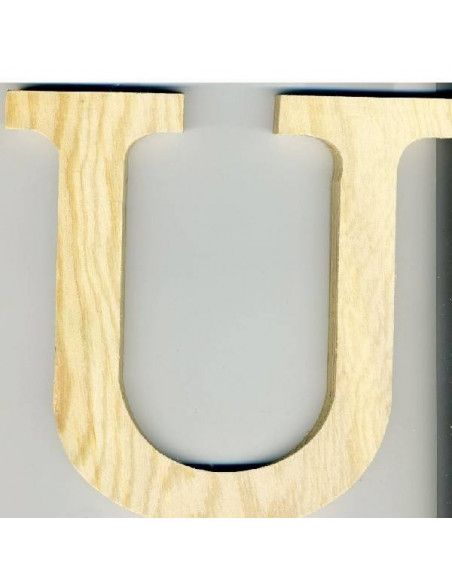 ALFABETO DE MADERA LETRA U
