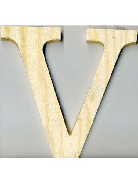 ALFABETO DE MADERA LETRA V