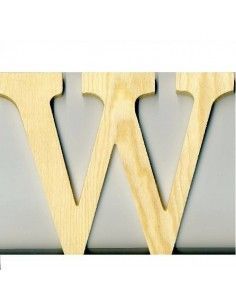 ALFABETO DE MADERA LETRA W