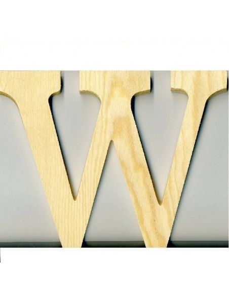 ALFABETO DE MADERA LETRA W