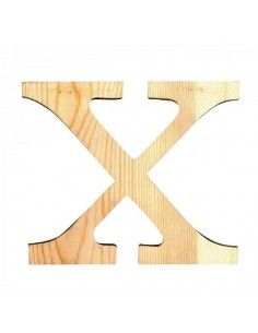 ALFABETO DE MADERA LETRA X